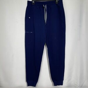 FIGS Technical Collection Zamora Jogger Navy Blue Scrub Pants Women's MEDIUM